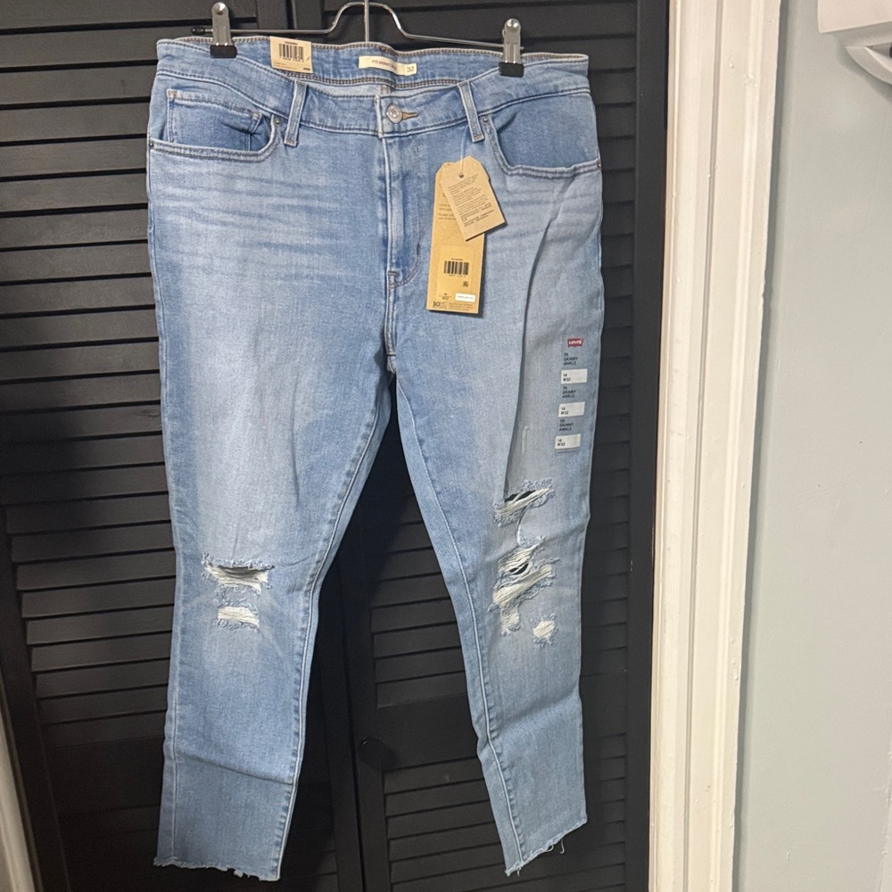 Levi's Light Blue Straight Leg Jeans